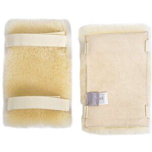Natural Medical Classic Sheepskin Elbow Protectors | 2-Piece | Cornsilk | 10"x6"